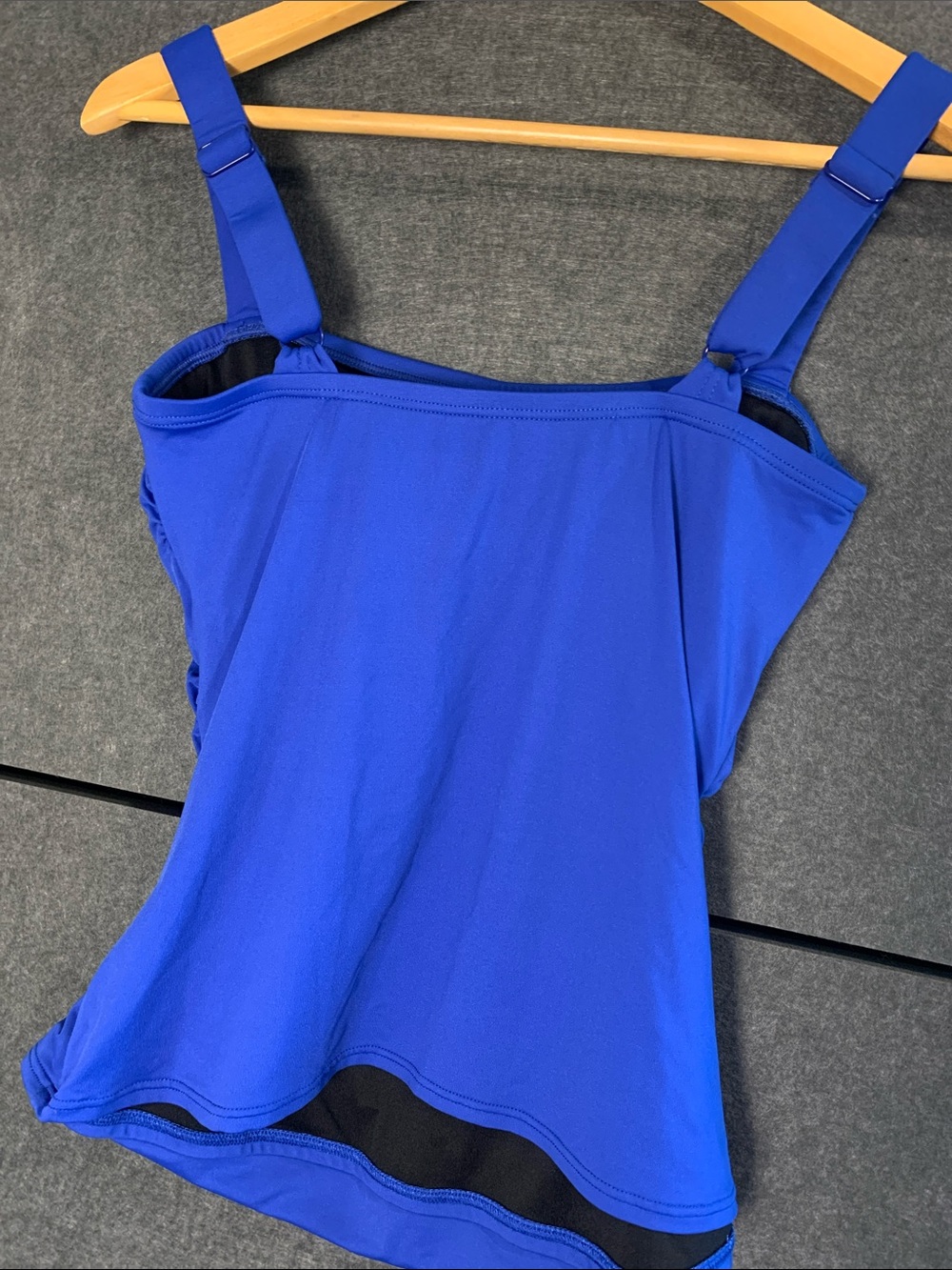 Carmen Marc Valvo Royal Blue Girls' One-Piece Swimsuitt Bikini top only - Picture 3 of 5